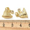 Rack Plating Brass Cubic Zirconia Pendants KK-K392-08G-3