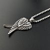 Stylish Stainless Steel Angel Wings Pendant Necklaces PX2021-2