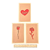 3 Sets Kraft Paper Greeting Cards AJEW-FS0001-27A-5