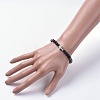 Non-Magnetic Synthetic Hematite Beads Stretch Bracelets BJEW-JB04782-03-5
