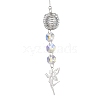Glass Round & Octagonal Beads Hanging Suncatchers HJEW-JM04617-02-2