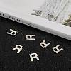 304 Stainless Steel Letter Charms X-STAS-O072-R-4