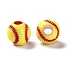 Opaque Acrylic European Beads SACR-P031-25A-01-2