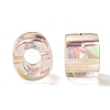UV Plating Rainbow Iridescent Acrylic Beads OACR-C012-02F-1-3