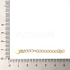 Rack Plating Brass Curb Chain Extender KK-Q807-09G-4