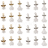 30Pcs 6 Styles Angel Frosted Acrylic Pendants FIND-TA0002-86-2