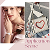Heart & Hexagon & Round Silicone Focal Beads SIL-SC0002-30-5