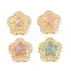 Brass Clear Cubic Zirconia Beads KK-B186-01G-1