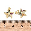 Brass Micro Pave Cubic Zirconia Charms KK-F930-22G-3