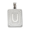 Non-Tarnish 304 Stainless Steel Pendants STAS-K216-48U-P-1