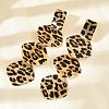 Leopard Print Alloy Dangle Stud Earrings EJEW-K304-01B-G-3