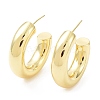 Rack Plating Brass Arch Stud Earrings EJEW-B027-07G-01-1