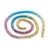 Rainbow Color Electroplate Non-magnetic Synthetic Hematite Beads G-L489-G02-2