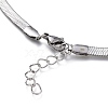 Unisex 304 Stainless Steel Herringbone Chain Necklaces NJEW-O119-01A-P-2