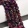 Natural Tiger Eye Dyed Beads Strands G-H028-A01-07A-5