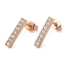 PVD Vacuum Plating 304 Stainless Steel Stud Earring EJEW-C099-08RG-2