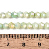 Ombre Effect Dyed Glass Beads Strands GLAA-T025-4mm-09D-4