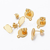 304 Stainless Steel Stud Earring Findings STAS-H558-27G-1