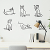 Translucent PVC Self Adhesive Wall Stickers STIC-WH0015-003-1