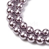 Electroplated Shell Pearl Beads Strands X-BSHE-G041-6mm-02-3