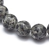 Natural Sesame Jasper/Kiwi Jasper Bead Stretch Bracelets BJEW-K212-B-033-3