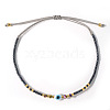 Glass Seed Beads & Resin Braided Bead Bracelets LS-TK7632-5-1