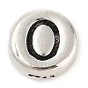 925 Sterling Silver Flat Round with Letter Beads LS-STER-G044-01AS-O-1