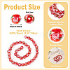 1 Strand Handmade Glod Sand Lampwork Beads Strands LAMP-TA0002-09C-4