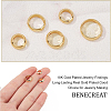 BENECREAT 54Pcs 3 Style Ring Brass Bead Frames KK-BC0004-48-3