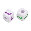 Opaque Acrylic Enamel European Beads AC-ACBA1794-04L-2