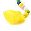 Easter Theme Plastic Rabbit Pendant Decorations HJEW-TAC0013-16C-3