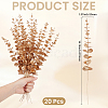 20Pcs Plastic Artificial Eucalyptus Leaves DJEW-GF0001-88A-2