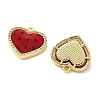 Brass Micro Pave Cubic Zirconia Pendants KK-C158-03A-G-2