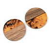 Resin & Walnut Wood Pendants RESI-S389-025A-A01-2