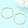 Ion Plating(IP) 304 Stainless Steel Hoop Earrings LS-EJEW-N0016-11G-F-1