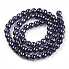 Electroplate Transparent Glass Beads Strands GLAA-T032-T8mm-AB03-2