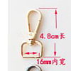 Alloy Swivel Clasps Lanyard Snap Hooks for Purse Bag Strap Hardware AL-CBACC64-01B-A-2