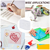 8Sheets 2 Styles EVA Self-adhesive Stickers STIC-GF0001-41-5