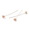 Brass Flower Head Pins LS-KK-G413-04KCG-2