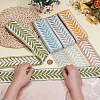 20M 4 Colors Polyester Jacquard Ribbons SRIB-OC0001-09-3