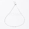 304 Stainless Steel Bar Link Chain Necklaces NJEW-K249-16P-1