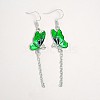 Alloy Enamel Butterfly Dangle Earrings for Women WG8FBC4-01-5