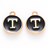 Golden Plated Alloy Charms X-ENAM-S118-02T-1