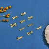 10Pcs 10 Styles 430 Stainless Steel Word Pendants JX275A-3