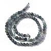 Natural Moss Agate Beads Strands G-F596-21-3mm-2