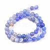 Natural Striped Agate/Banded Agate Beads Strands G-I261-C02-8mm-2