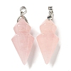 Natural Mixed Stone Pointed Pendants G-F766-08AS-2