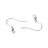Anti-Tarnish Rhodium Plated 925 Sterling Silver Earring Hooks STER-N016-31P-3