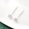 Brass Stud Earrings for Women EJEW-G441-05A-P-3