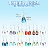 304 Stainless Steel Teardrop Dangle Earrings EJEW-YW00007-2